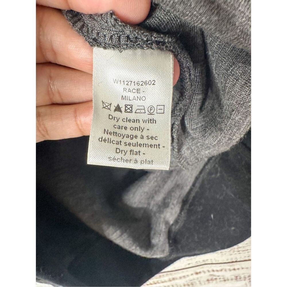 Joseph Wool Blend Crew Neck Long Sleeve Sweatshirt Gray Black Size 36 - Picture 8 of 12
